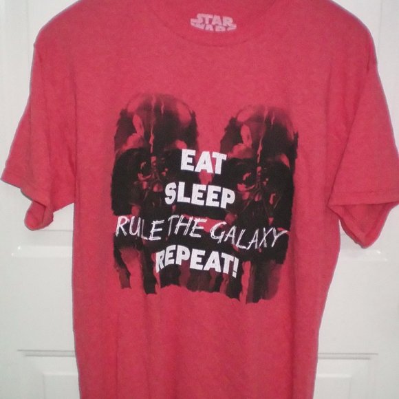 Star Wars Eat Sleep Rule the Galaxy T shirt Size L - Picture 1 of 2
